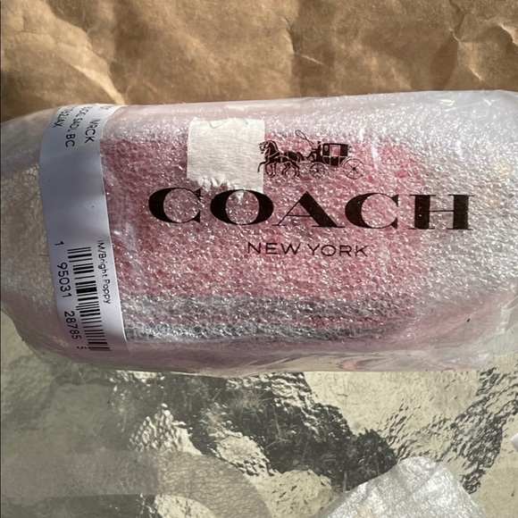 Coach Leather Mini Buckle Saddle Bag Poppy Bag Charm - Picture 9 of 10